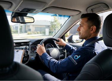 Structured driver candidate verification test drive session layout